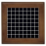 Pattern Carreaux Blanc/Noir Framed Tile Front