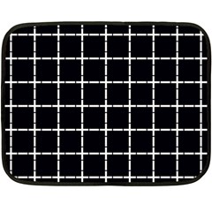 Pattern Carreaux Blanc/noir Fleece Blanket (mini) by kcreatif