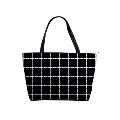 Pattern Carreaux Blanc/noir Classic Shoulder Handbag by kcreatif