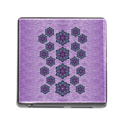 A Gift With Flowers Stars And Bubble Wrap Memory Card Reader (square 5 Slot) by pepitasart