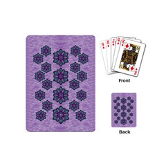 A Gift With Flowers Stars And Bubble Wrap Playing Cards Single Design (mini) by pepitasart