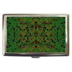 Love The Hearts On Green Cigarette Money Case by pepitasart