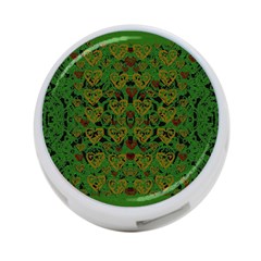 Love The Hearts On Green 4-port Usb Hub (one Side) by pepitasart