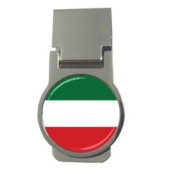 Flag Patriote Quebec Patriot Red Green White Modern French Canadian Separatism Black Background Money Clips (round)  by Quebec