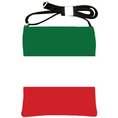 Flag Patriote Quebec Patriot Red Green White Modern French Canadian Separatism Black Background Shoulder Sling Bag by Quebec