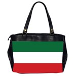 Flag Patriote Quebec Patriot red green white modern French Canadian Separatism black background Oversize Office Handbag (2 Sides) Back