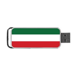 Flag Patriote Quebec Patriot Red Green White Modern French Canadian Separatism Black Background Portable Usb Flash (one Side) by Quebec