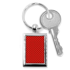 Pois Doré / Rouge Key Chain (rectangle) by kcreatif