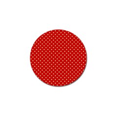 Pois Doré / Rouge Golf Ball Marker (10 Pack) by kcreatif