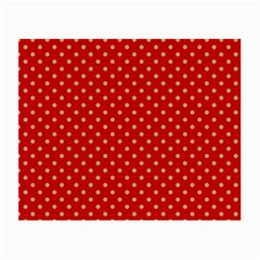 Pois Doré / Rouge Small Glasses Cloth by kcreatif