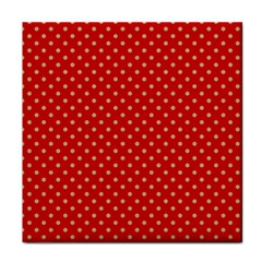 Pois Doré / Rouge Face Towel