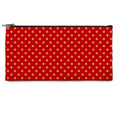 Pois Doré / Rouge Pencil Cases by kcreatif