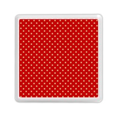 Pois Doré / Rouge Memory Card Reader (square) by kcreatif