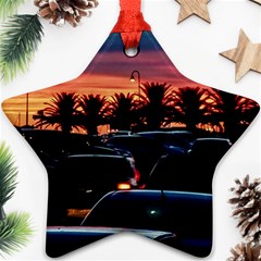 Urban Sunset Scene, Punta Del Este   Uruguay Ornament (star) by dflcprintsclothing