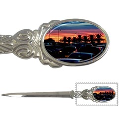 Urban Sunset Scene, Punta Del Este   Uruguay Letter Opener by dflcprintsclothing