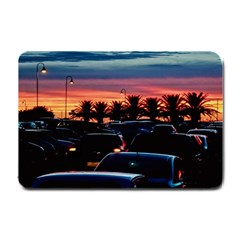 Urban Sunset Scene, Punta Del Este   Uruguay Small Doormat  by dflcprintsclothing