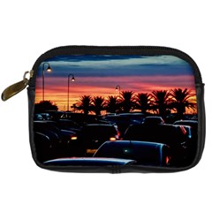 Urban Sunset Scene, Punta Del Este   Uruguay Digital Camera Leather Case by dflcprintsclothing