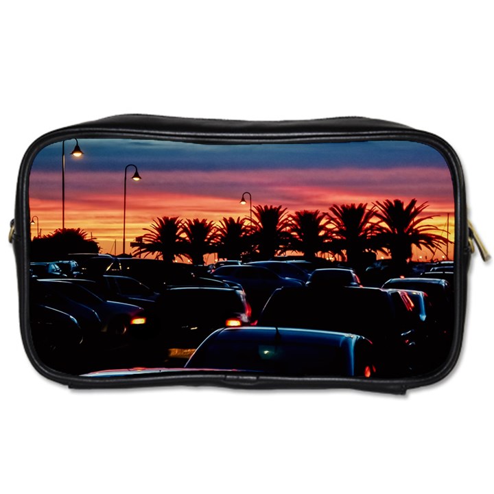 Urban Sunset Scene, Punta Del Este   Uruguay Toiletries Bag (One Side)