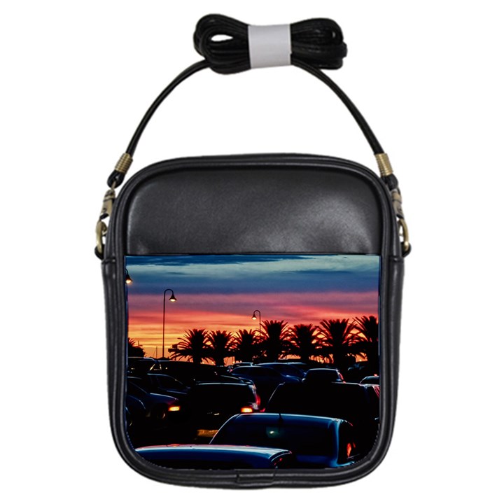 Urban Sunset Scene, Punta Del Este   Uruguay Girls Sling Bag