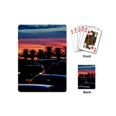 Urban Sunset Scene, Punta Del Este   Uruguay Playing Cards Single Design (mini) by dflcprintsclothing