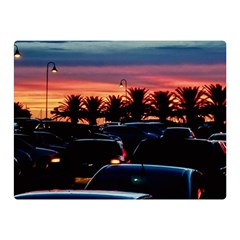 Urban Sunset Scene, Punta Del Este   Uruguay Double Sided Flano Blanket (mini) 