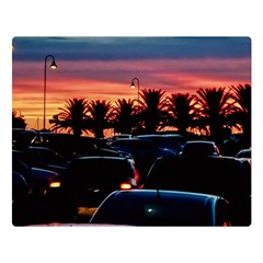 Urban Sunset Scene, Punta Del Este   Uruguay Double Sided Flano Blanket (large) 