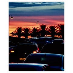 Urban Sunset Scene, Punta Del Este   Uruguay Drawstring Bag (small)