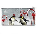 Funny Penguin In A Winter Landscape Pencil Cases Back