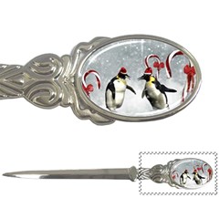 Funny Penguin In A Winter Landscape Letter Opener by FantasyWorld7