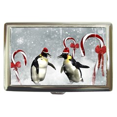 Funny Penguin In A Winter Landscape Cigarette Money Case by FantasyWorld7