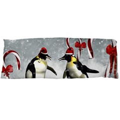 Funny Penguin In A Winter Landscape Body Pillow Case Dakimakura (two Sides) by FantasyWorld7