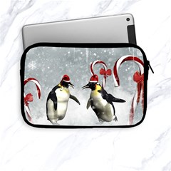 Funny Penguin In A Winter Landscape Apple Ipad Mini Zipper Cases by FantasyWorld7