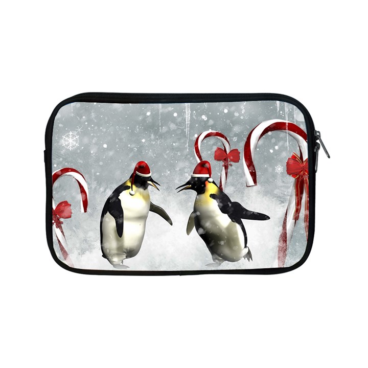 Funny Penguin In A Winter Landscape Apple iPad Mini Zipper Cases