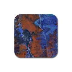 Grunge Colorful Abstract Texture Print Rubber Square Coaster (4 Pack)  by dflcprintsclothing