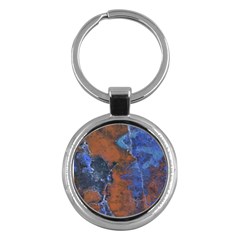 Grunge Colorful Abstract Texture Print Key Chain (round) by dflcprintsclothing