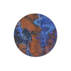 Grunge Colorful Abstract Texture Print Magnet 3  (round)