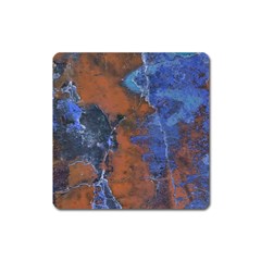 Grunge Colorful Abstract Texture Print Square Magnet by dflcprintsclothing