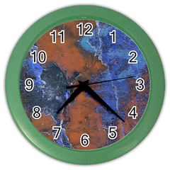 Grunge Colorful Abstract Texture Print Color Wall Clock