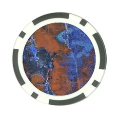 Grunge Colorful Abstract Texture Print Poker Chip Card Guard