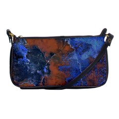 Grunge Colorful Abstract Texture Print Shoulder Clutch Bag by dflcprintsclothing