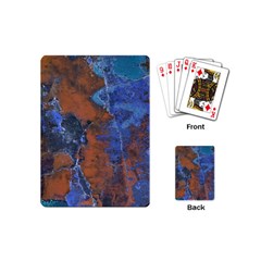 Grunge Colorful Abstract Texture Print Playing Cards Single Design (mini)