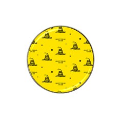 Gadsden Flag Don t Tread On Me Yellow And Black Pattern With American Stars Hat Clip Ball Marker (10 Pack)