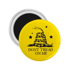 Gadsden Flag Don t Tread On Me Yellow And Black Pattern With American Stars 2 25  Magnets