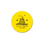 Gadsden Flag Don t tread on me Yellow and Black Pattern with american stars Golf Ball Marker Front