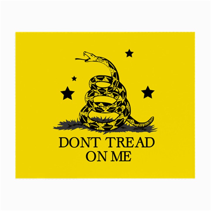 Gadsden Flag Don t tread on me Yellow and Black Pattern with american stars Small Glasses Cloth (2 Sides)