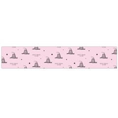 Gadsden Flag Standard Color Pink Gadsden Flag Pattern3 Stars K Gadsden Flag Pattern3 Black Background Large Flano Scarf  by snek