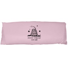 Gadsden Flag Don t Tread On Me Light Pink And Black Pattern With American Stars Body Pillow Case Dakimakura (two Sides) by snek