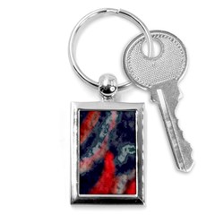 Dégradé Bleu Foncé/rouge Key Chain (rectangle) by kcreatif