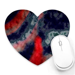 Dégradé Bleu Foncé/rouge Heart Mousepads by kcreatif