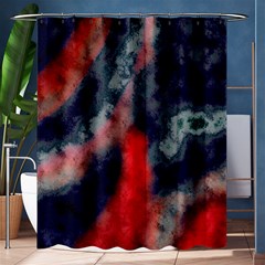 Dégradé Bleu Foncé/rouge Shower Curtain 60  X 72  (medium)  by kcreatif